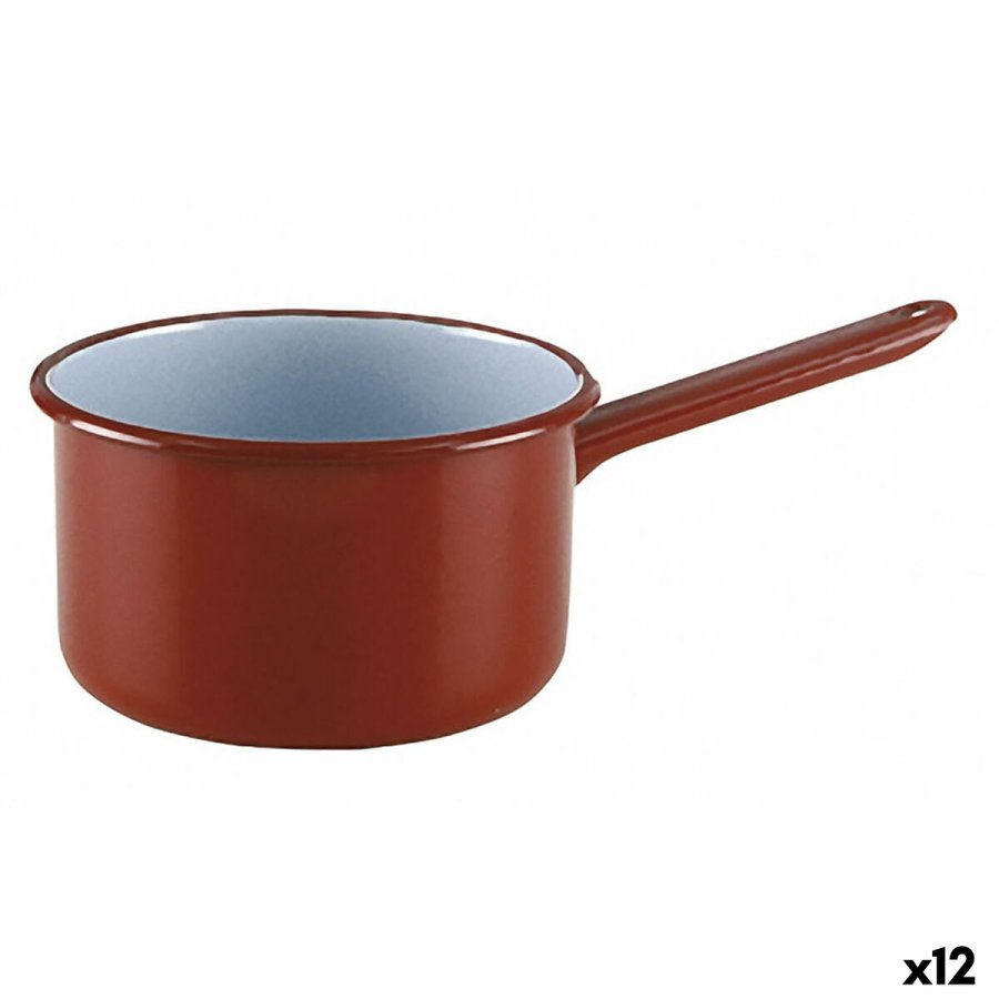 Kasserolle Quid Clasico Esmalte Rdbrun Metal Stl  14 cm (12 enheder) #1