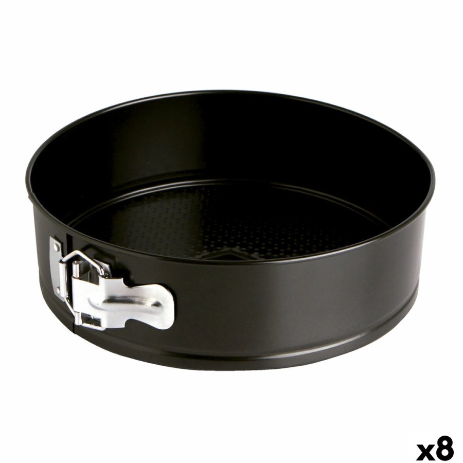 Bageform til bagvrk Quid Sweet Grey Sort Metal 26 x 6,8 cm (8 enheder) #1