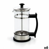 Kaffekande med stempel Quid Serenia Gennemsigtig Glas Rustfrit stl 350 ml (6 enheder) #1