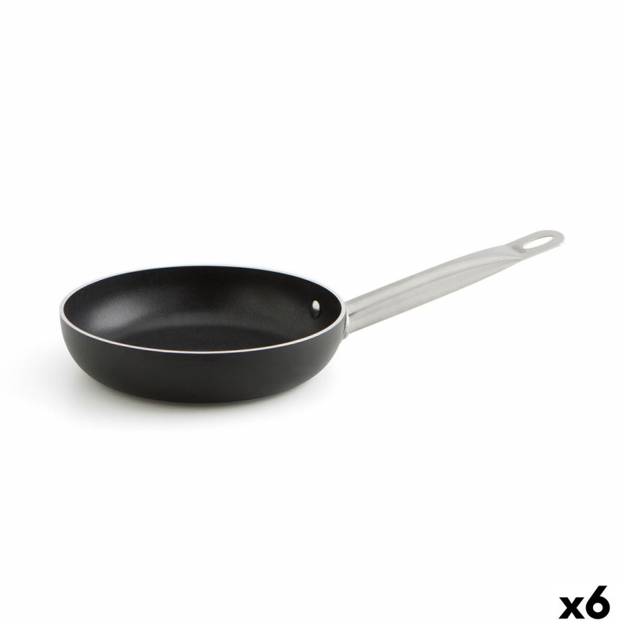 Stegepande Quid Pro Chef Sort Metal Stl  24 cm (6 enheder) #1