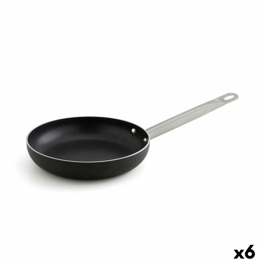 Stegepande Quid Pro Chef Sort Metal Stl  28 cm (6 enheder) #1