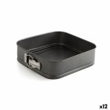 Bageform til bagvrk Quid Sweet Grey Sort Metal 24 cm (12 enheder) #1