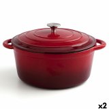 Gryde Med Lg Bidasoa Fierro Rd  28 cm 6 L (2 enheder) #1