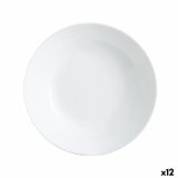 Dyb tallerken Luminarc Zelie Hvid Glas  20 cm (12 enheder) #1