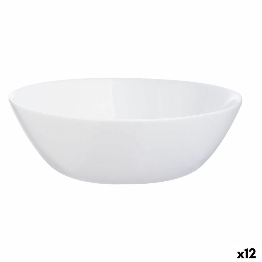 Snackskl Luminarc Zelie Hvid Glas (12 enheder) #1