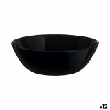 Snackskl Luminarc Zelie Negro Sort Glas (12 enheder) #1
