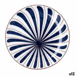 Flad Plade Bidasoa Oceanika Bl� Keramik � 27 cm (12 enheder) #1