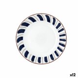 Dyb tallerken Bidasoa Oceanika Bl� Keramik � 20 cm (12 enheder) #1