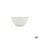 Snacksk�l Quid Gastro Black Hvid Sort Keramik (12 enheder) #1