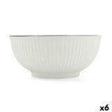 Snacksk�l Quid Gastro Black Hvid Sort Keramik (6 enheder) #1