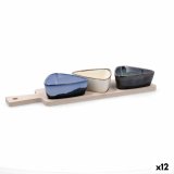 S�t til appetizere Bidasoa Moana Multifarvet Keramik 34 x 9,5 x 4,5 cm 4 Dele (12 enheder) #1