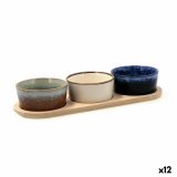 S�t til appetizere Bidasoa Moana Multifarvet Keramik 29 x 10 x 4,5 cm 4 Dele (12 enheder) #1