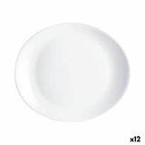 Flad Plade Luminarc Friends Time Hvid Glas 30 x 26 cm (12 enheder) #1