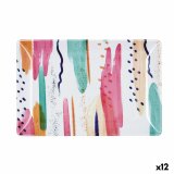 Snack bakke Quid Acuarela Pink 30 x 20 x 2 cm (12 enheder) #1