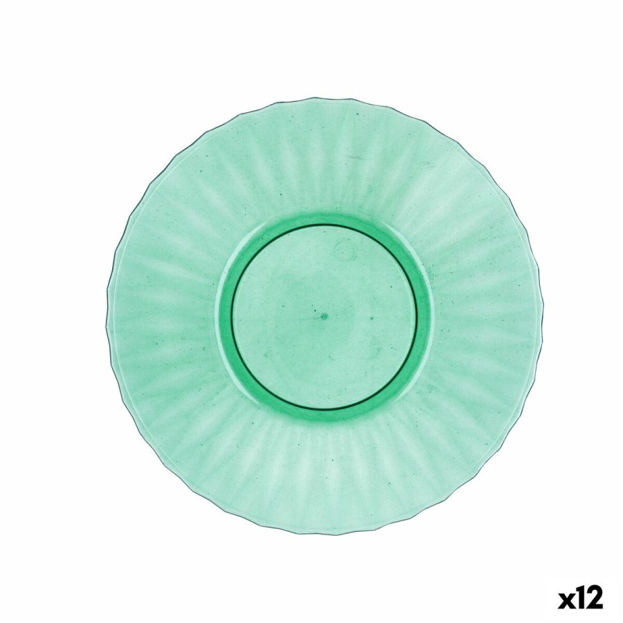 Flad Plade Quid Iris Gr�n Plastik � 19 cm (12 enheder) #1