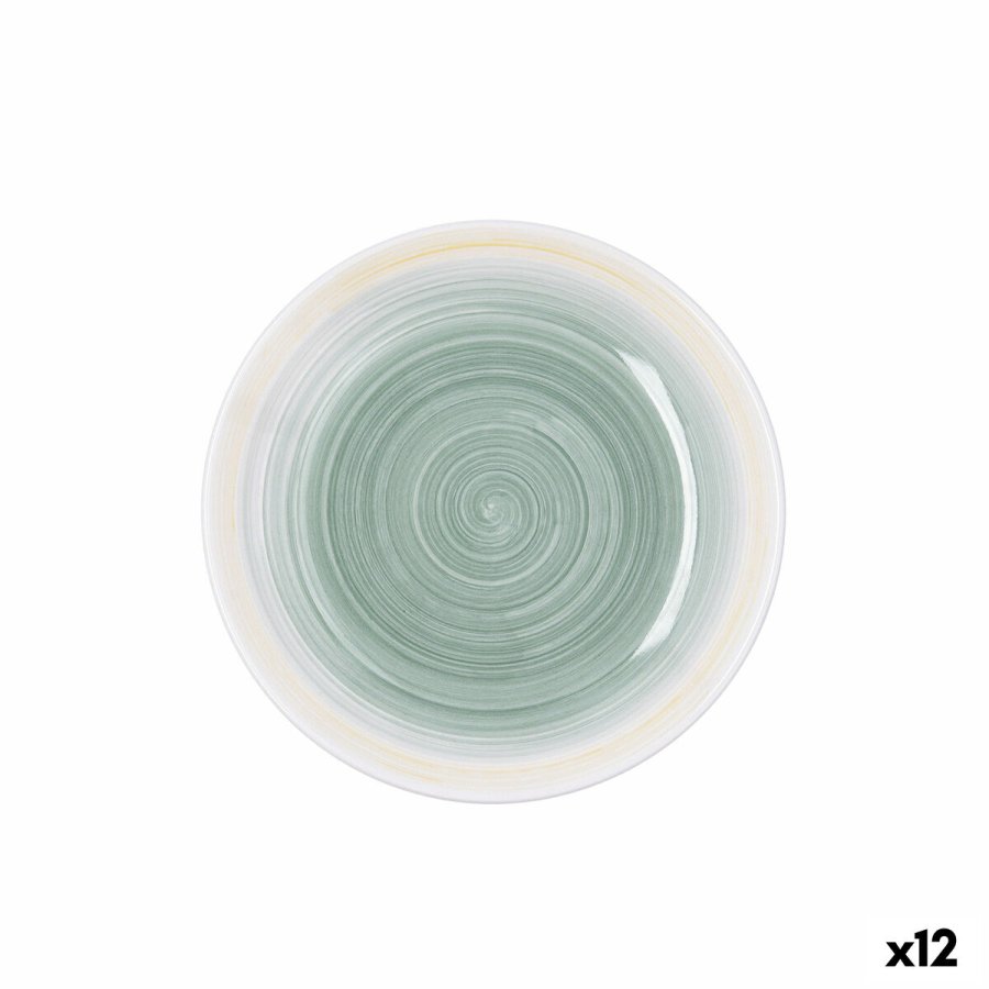 Desserttallerken Quid Velvet Gul Keramik � 19 cm (12 enheder) #1