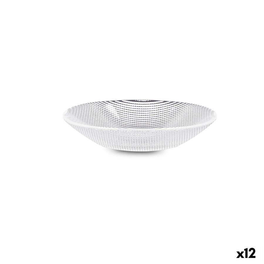 Tallerken Quid Select Vidrio Gennemsigtig Glas 13 x 2,5 cm (12 enheder) #1