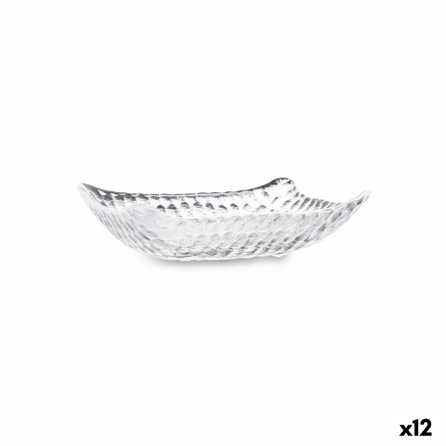 Snack bakke Quid Select Vidrio Gennemsigtig 12,5 x 9 x 3,5 cm (12 enheder) #1