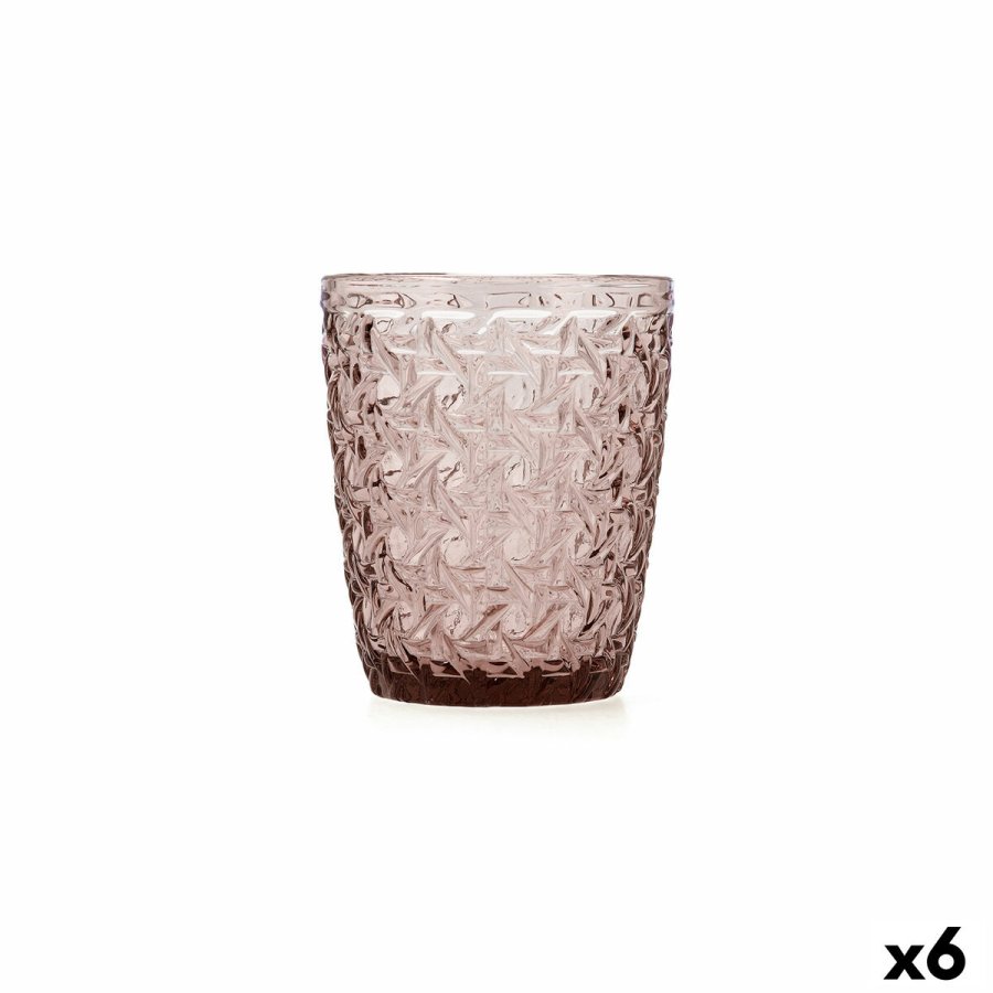 Glas Bidasoa Agata Pink Glas 300 ml (6 enheder) #1