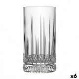 Glas Quid Style Gennemsigtig Glas Striber 460 ml (6 enheder) #1
