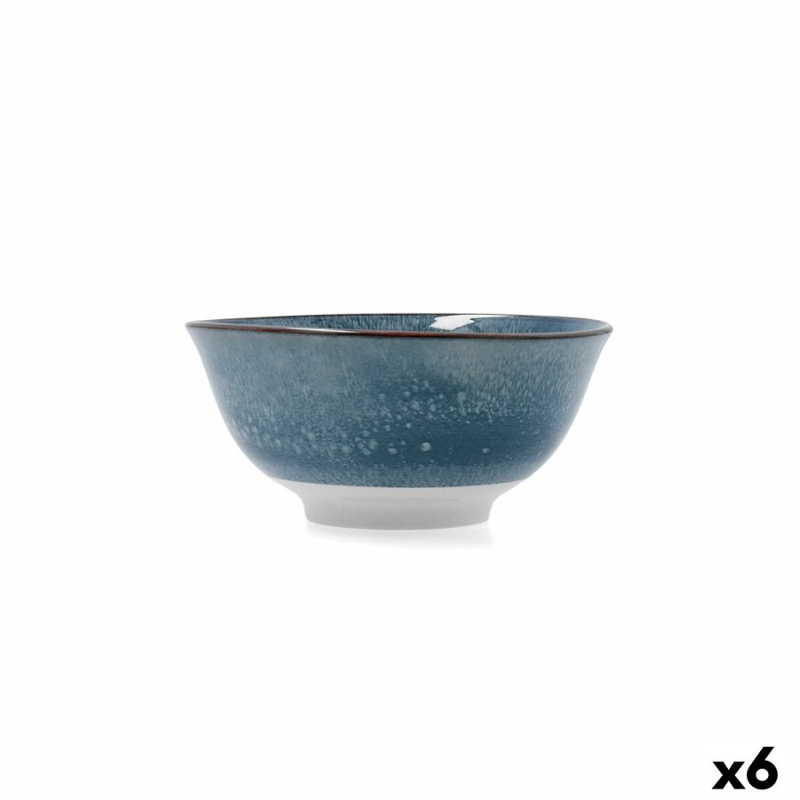 Snacksk�l Bidasoa Aura Hvid Keramik (6 enheder) #1