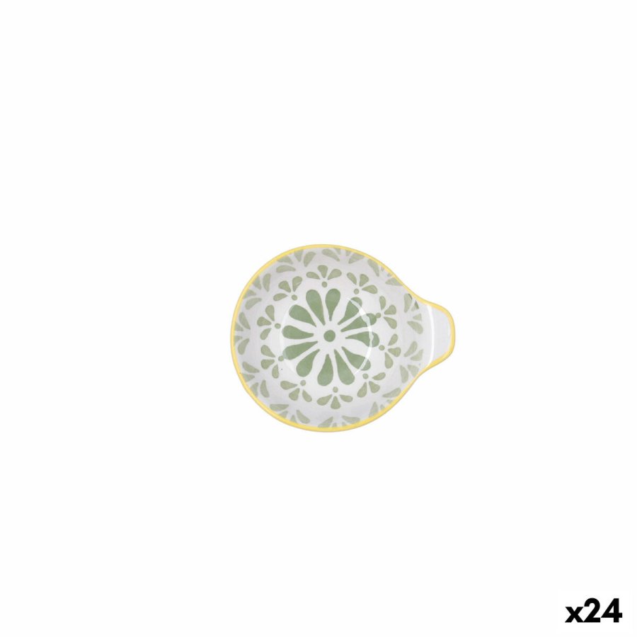 Snacksk�l Quid Velvet Gr�n Keramik 11,5 x 10 x 3,8 cm (24 enheder) #1