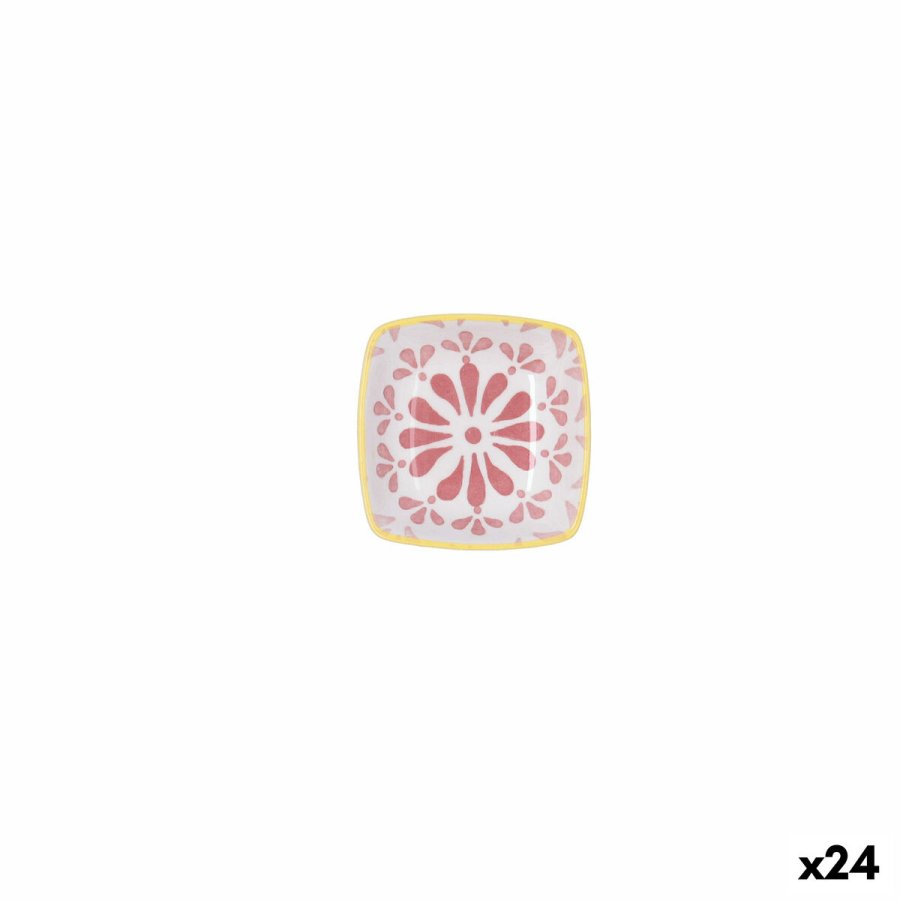 Tallerken Quid Velvet Pink Keramik 9,6 x 9,6 cm (24 enheder) #1