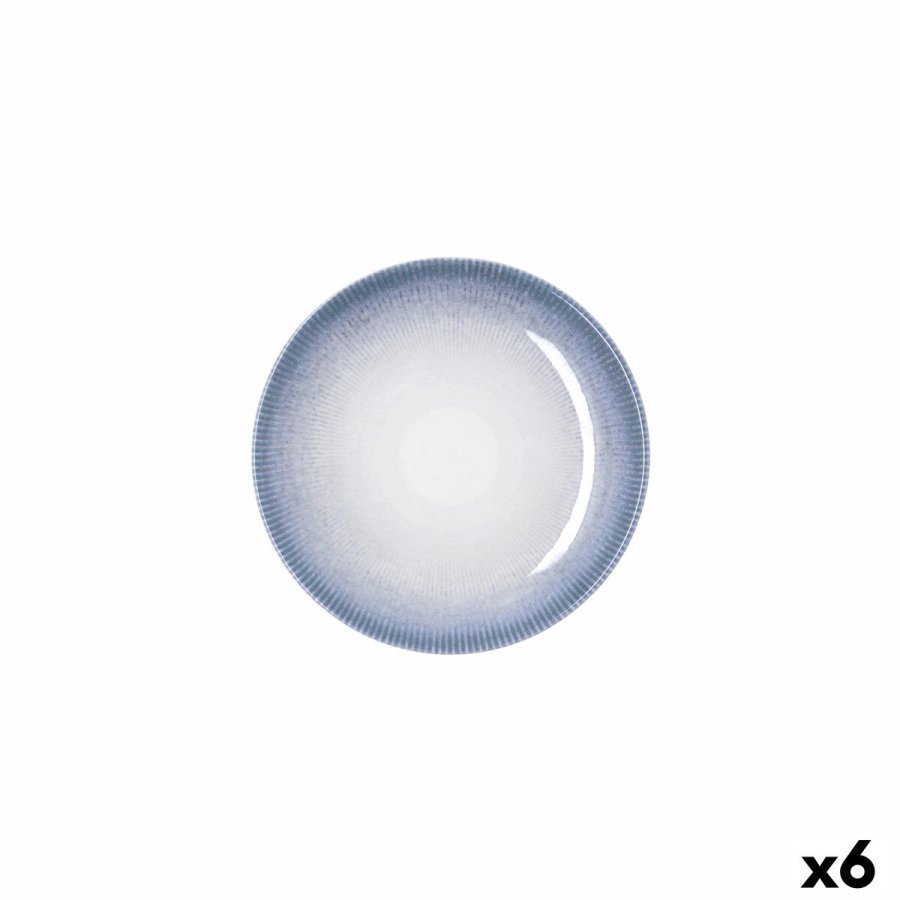 Tallerken Bidasoa Lea Hydrozero Hvid Keramik � 15 cm Br�d (6 enheder) #1