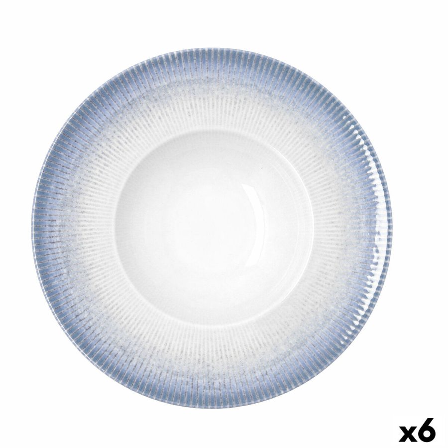 Pastask�l Bidasoa Lea Hydrozero Hvid Keramik � 26 cm (6 enheder) #1