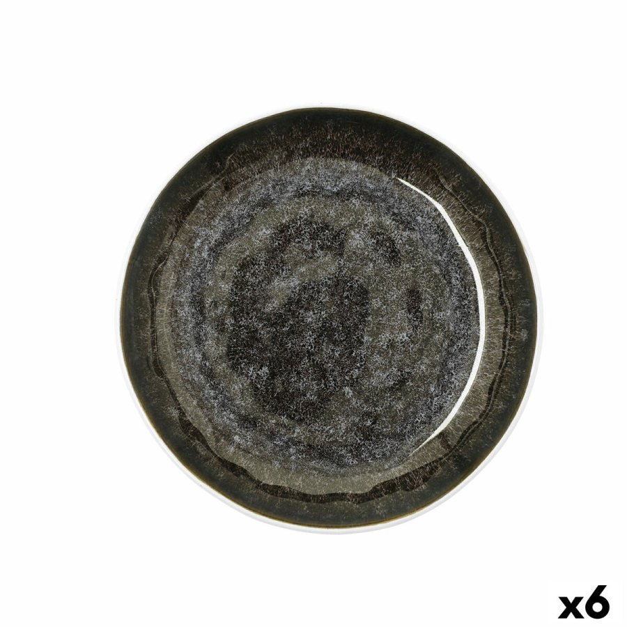 Dyb tallerken Bidasoa Elite Brun Keramik 21,5 x 4,6 cm (6 enheder) #1