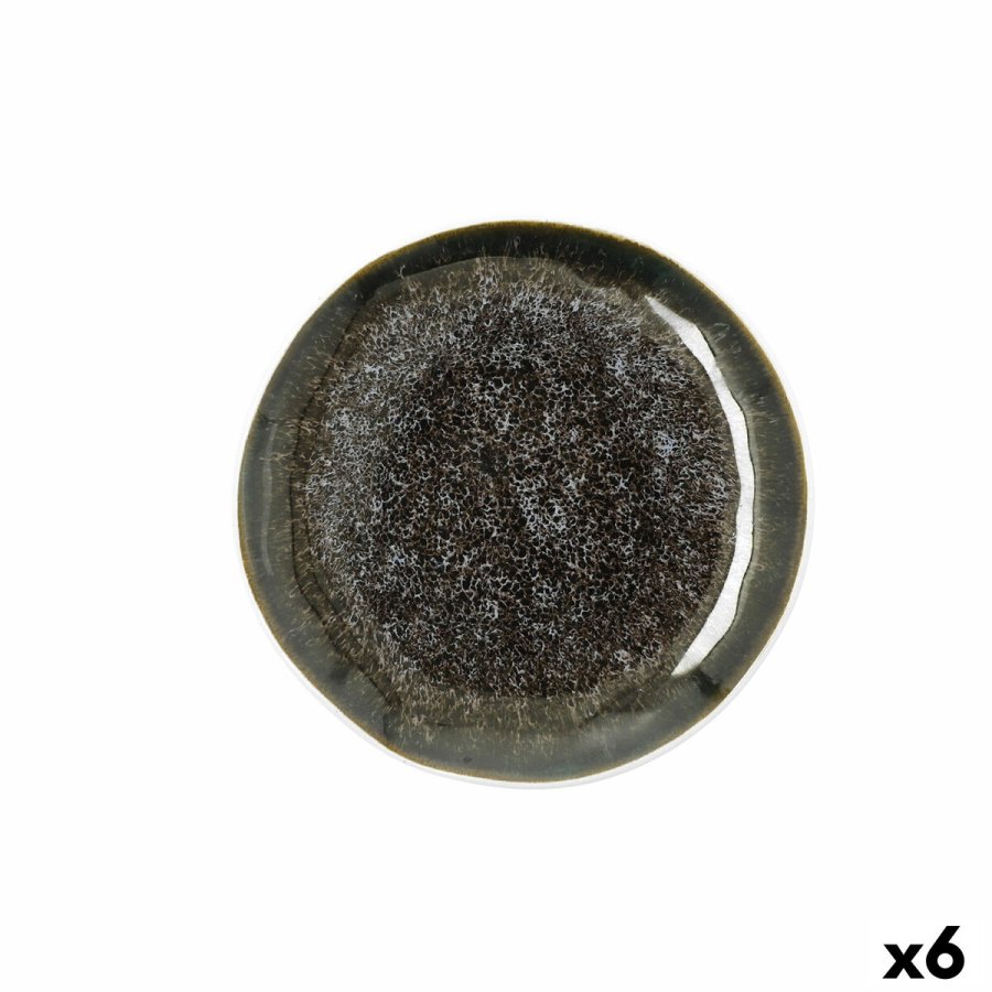 Tallerken Bidasoa Elite Brun Keramik � 16 cm Br�d (6 enheder) #1