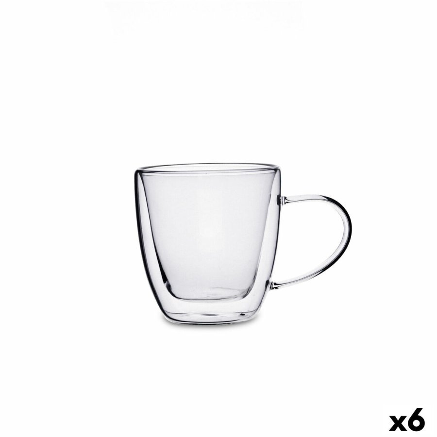 Te- og kaffekop Quid Serenia Gennemsigtig Glas 150 ml (6 enheder) #1