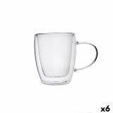 Te- og kaffekop Quid Serenia Gennemsigtig Glas 300 ml (6 enheder) #1