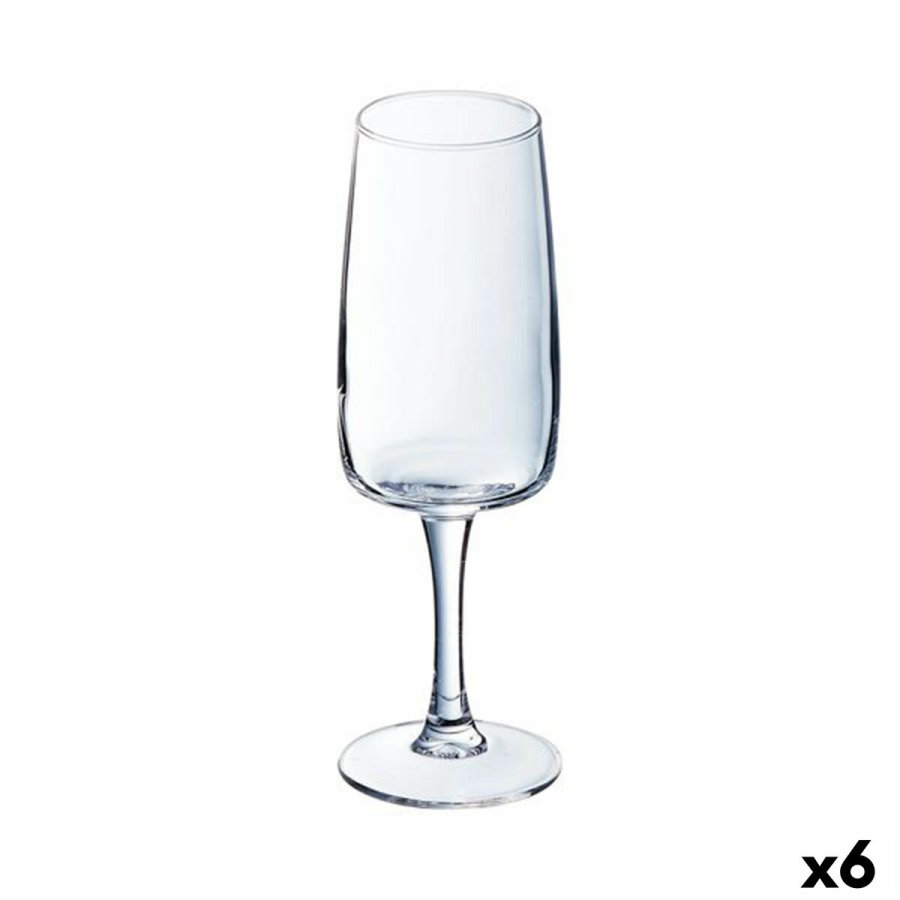 Champagneglas Luminarc Equip Home Gennemsigtig Glas 170 ml (6 enheder) #1