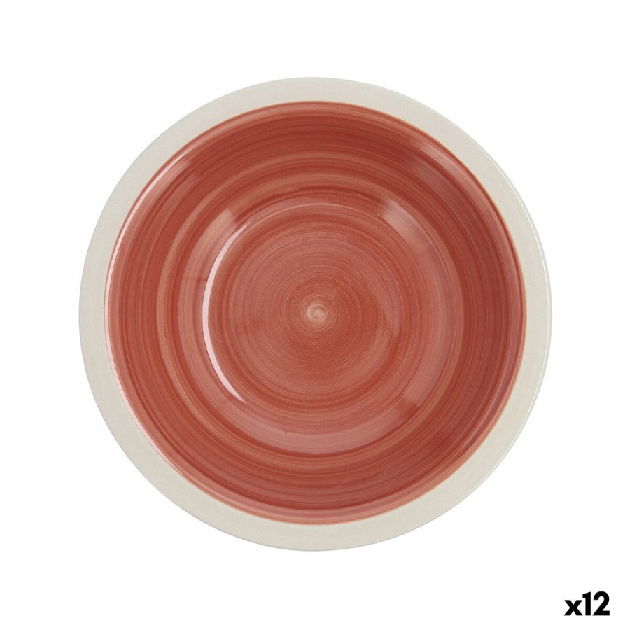 Dyb tallerken Quid Calypso Terrakotta Keramik � 21,5 cm (12 enheder) #1