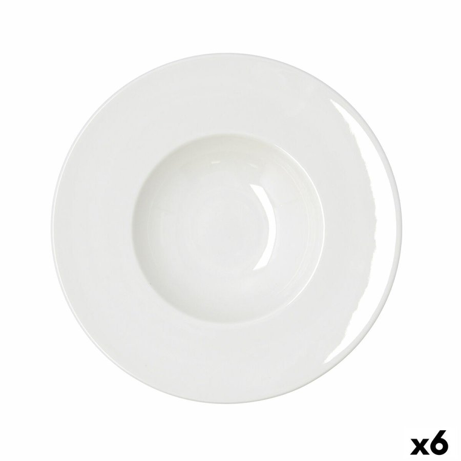 Pastask�l Bidasoa Serenity Hydrozero Hvid Keramik � 26 cm (6 enheder) #1