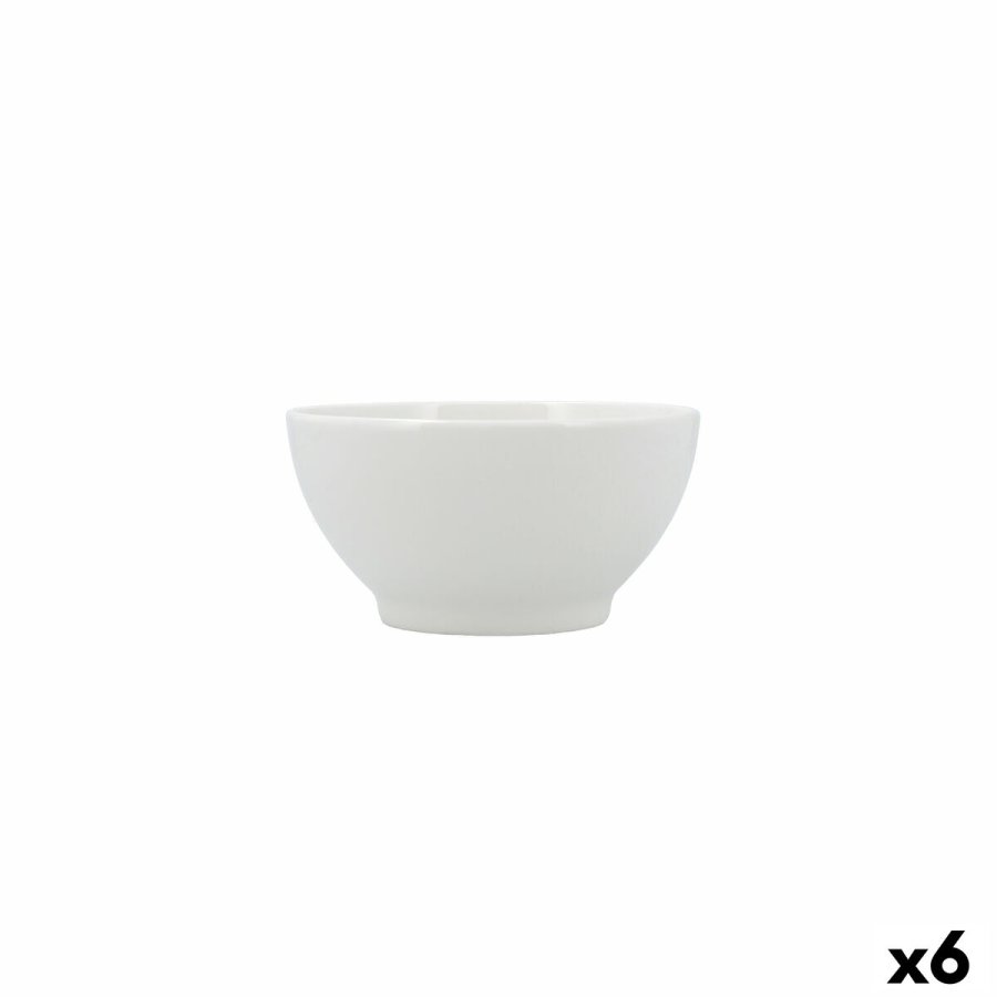 Snacksk�l Bidasoa Serenity Hydrozero Hvid Keramik (6 enheder) #1