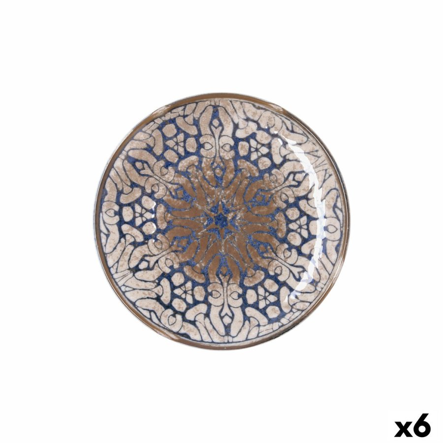 Desserttallerken Bidasoa Deneb Hydrozero Brun Keramik � 21 cm (6 enheder) #1