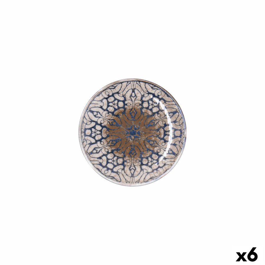 Tallerken Bidasoa Deneb Hydrozero Brun Keramik � 15 cm Br�d (6 enheder) #1