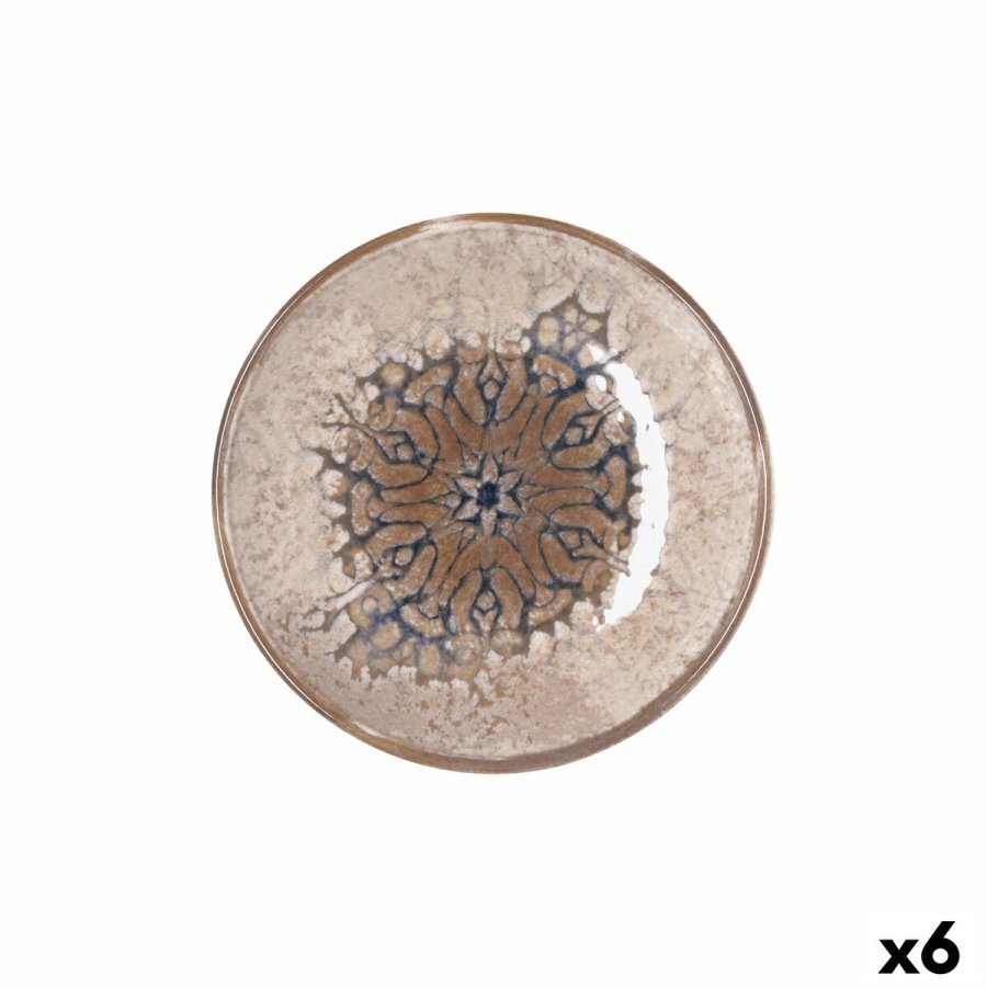 Dyb tallerken Bidasoa Deneb Hydrozero Brun Keramik � 20 cm (6 enheder) #1