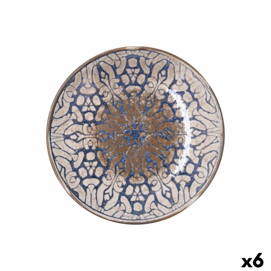 Dyb tallerken Bidasoa Deneb Hydrozero Brun Keramik � 23 cm (6 enheder) #1