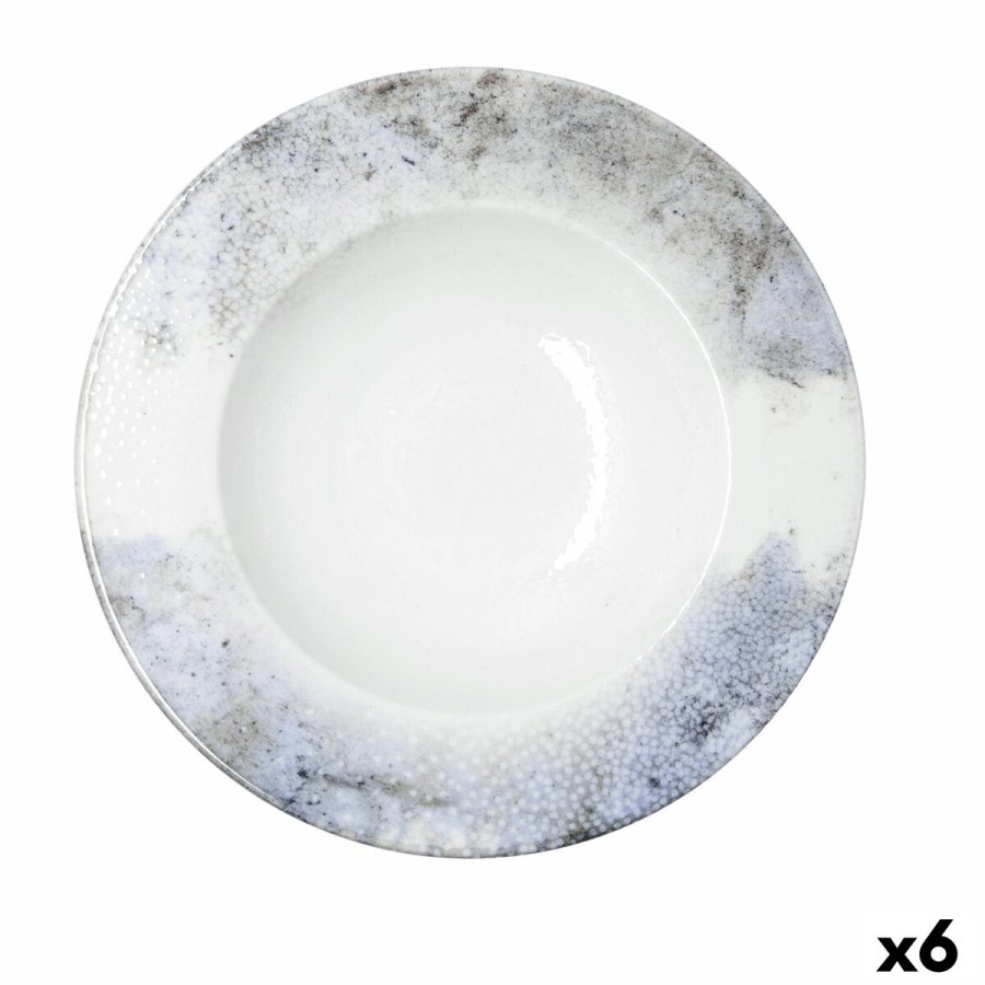 Pastask�l Bidasoa Polaris Hydrozero Beige Keramik � 30 cm (6 enheder) #1