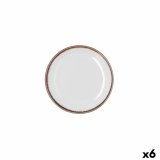 Tallerken Bidasoa Orion Hydrozero Hvid Keramik � 15 cm Br�d (6 enheder) #1