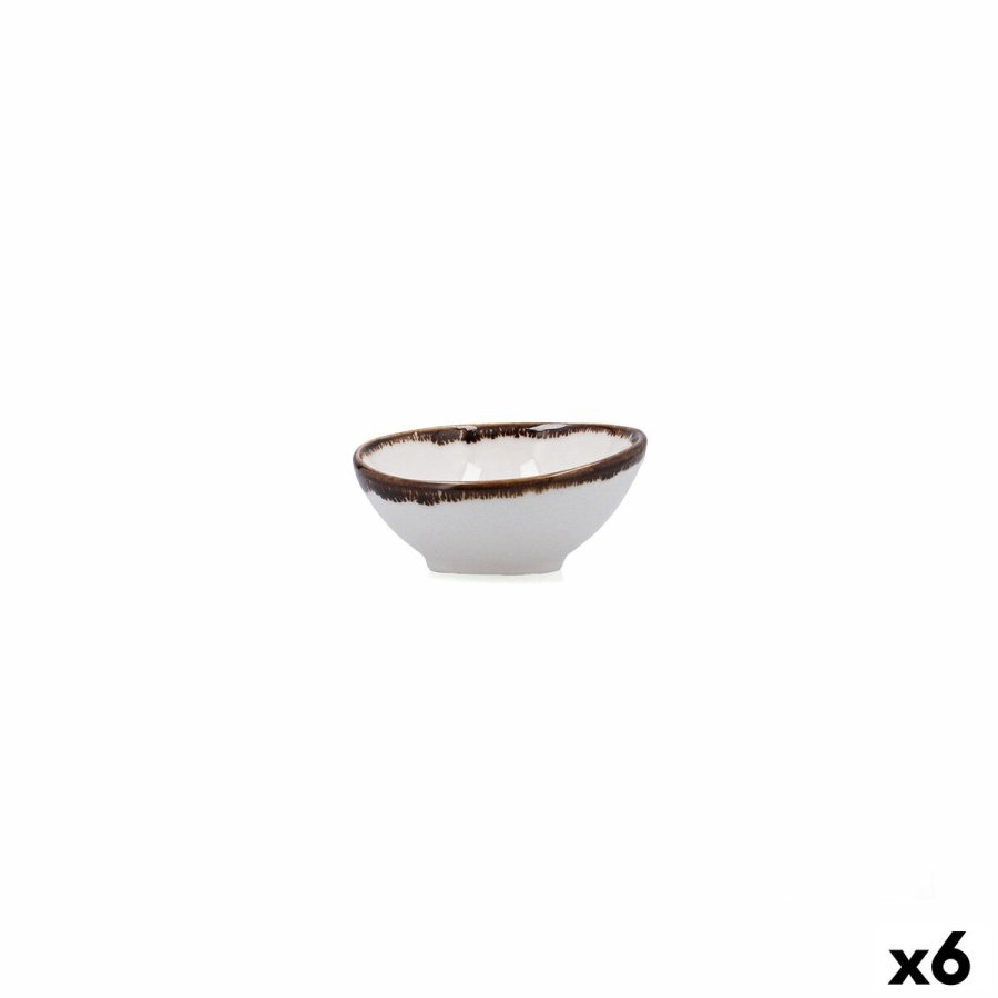 Snacksk�l Bidasoa Orion Hydrozero Hvid Keramik (6 enheder) #1