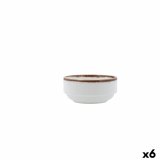 Snacksk�l Bidasoa Orion Hydrozero Hvid Keramik (6 enheder) #1
