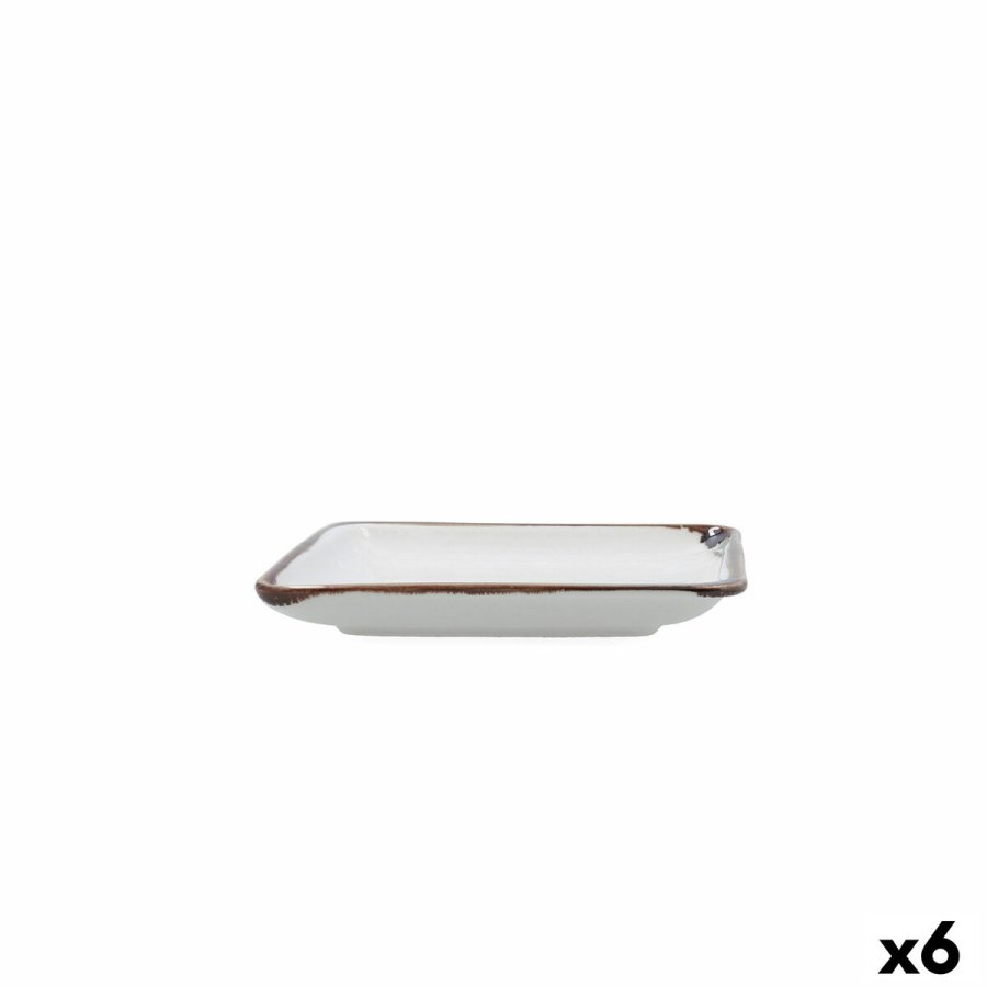 Snack bakke Bidasoa Orion Hydrozero Hvid 15 x 15 cm (6 enheder) #1