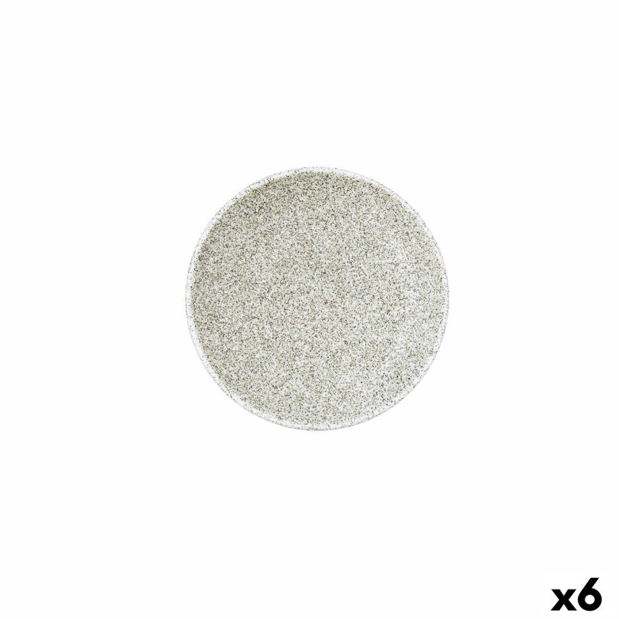Tallerken Bidasoa Element Hydrozero Beige Keramik � 15 cm Br�d (6 enheder) #1