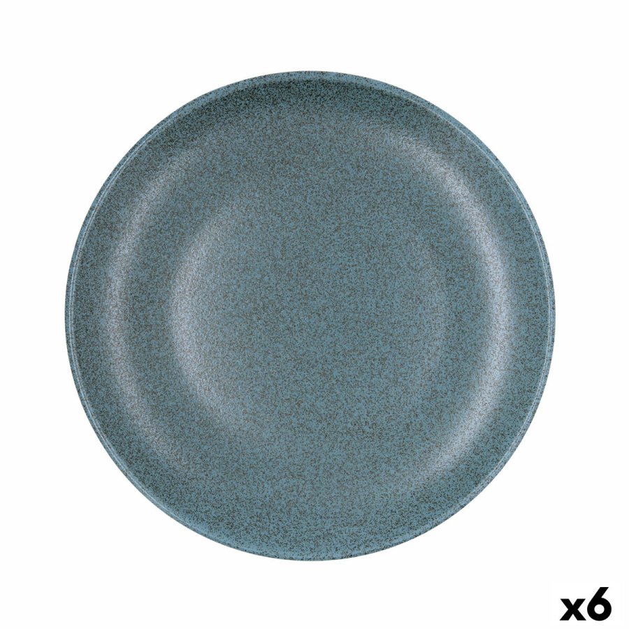 Flad Plade Bidasoa Element Hydrozero Bl� Keramik � 27 cm (6 enheder) #1