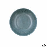 Dyb tallerken Bidasoa Element Hydrozero Bl� Keramik � 20 cm (6 enheder) #1