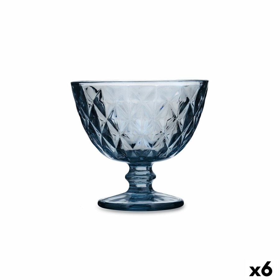 Is og Milshake Glas Quid Maia Bl� Glas 300 ml (6 enheder) #1